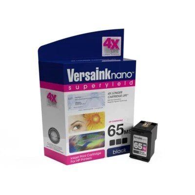 VersaInk nano HP 62 MX Black Ink Cartridge for Check Printing NEW OPEN BOX - Image 1 of 4