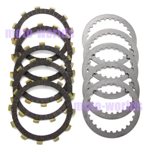 Clutch Steel Friction Plate Kit Set for Suzuki TS100M 75/TS100A 1976/TC100L 1974 - Picture 1 of 7