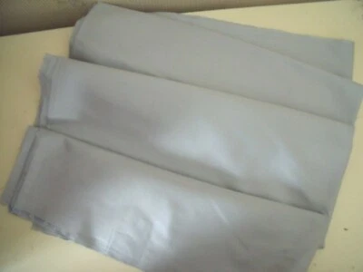 Tissu coton gris perle ancien YORPAL SHRUNP made in England - Photo 1/3