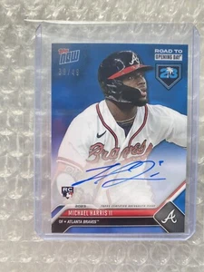 Michael Harris II 2023 Topps Now Road To Opening Day On-Card Auto 39/49 - Picture 1 of 4