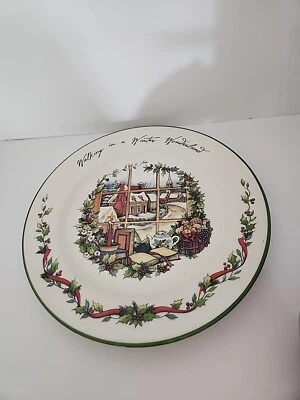 Plato de cena Susan Winget WINTER WONDERLAND certificado internacional Foto 1 de 4