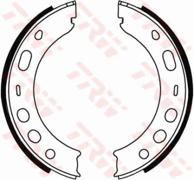TRW GS8706 brake shoe set, parking brake for Porsche - Image 1 of 2
