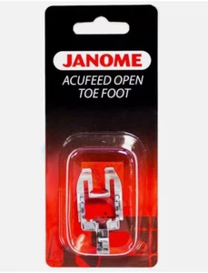 Janome AcuFeed offene Zehenpartie Satinstich Fuß -- (7 mm) - Bild 1 von 2
