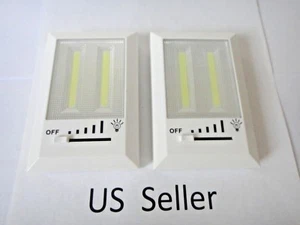 2 pk COB LED Wall Lighted Switch Wireless Night Light Battery Included 253 USA - Picture 1 of 11