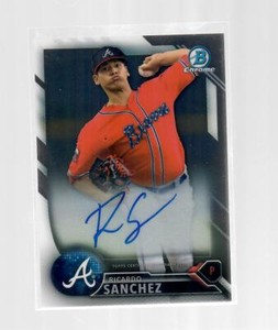 Ricardo Sanchez 2016 Bowman Chrome Auto Rc Autograph Prospect
