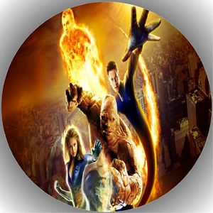 Ostia per torta compleanno festa immagine torta cialda fondente Fantastic Four P3 - Foto 1 di 1