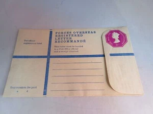 CARTA REGISTRADA FORCES EN EL EXTRANJERO EN RELIEVE COMO NUEVA 3/SIN USAR Y SOPORTE FRONTAL TRANSPARENTE - Imagen 1 de 4