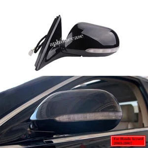 Driver Side Mirror Power Glass w/ Heated&Turn signals For Honda Accord 2003-2007 - Picture 1 of 9