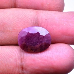 10.95 Cts Natural Ruby Top Quality Oval Cut Untreated Ring Size Loose Gemstone - Picture 1 of 4