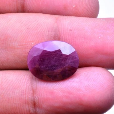 10.95 Cts Natural Ruby Top Quality Oval Cut Untreated Ring Size Loose Gemstone - Image 1 of 4