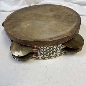 Vintage tambourine Musical instrument 19th century Egyptian tambourine - Picture 1 of 11