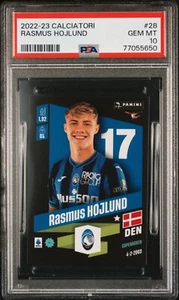 Rasmus Hojlund 2022 Panini Calciatori #28 ROOKIE RC PSA 10 - Picture 1 of 2