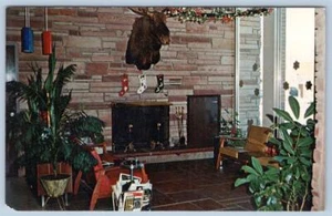 CENICERO DE NAVIDAD INTERIOR BLACKPIPE STATE BANK MARTIN SD MCM AÑOS 60 POSTAL - Imagen 1 de 2