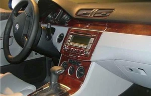 INTERIOR WOOD DASH TRIM KIT FIT VOLKSWAGEN VW PASSAT 06 2007 2008 2009 2010 2011 - Picture 1 of 3