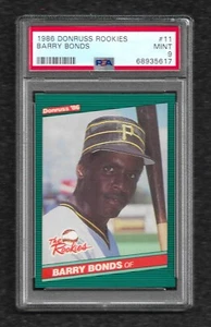 Donruss Rookies #11 1986 Barry Bonds PSA 9 como nuevo radiocontrol Pirates Giants Home Run King - Imagen 1 de 1