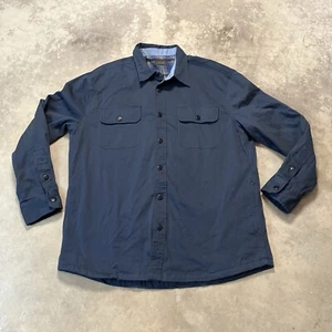 Jachs New York Jacket Shacket Over Shirt Mens XL Navy Button Front Lined - Picture 1 of 9
