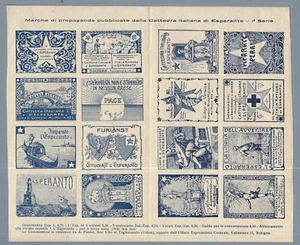 FE0374 - Erinnofili: Esperantistisches Propagandablatt Anfang 900 - Bild 1 von 1