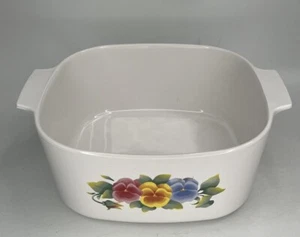 Corning Ware Summer Blush Pansy 5 L Casserole Dish A-5-B No lid - Picture 1 of 8