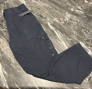 Men's 42x33 5.11 TACTICAL Series Navy Ripstop Canvas Double Knee Cargo Pants EMS