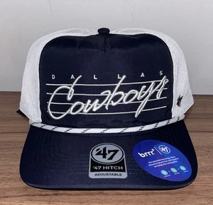 Gorra ajustable de camionero enganche relajado Downburst 47 Dallas Cowboys azul marino/blanco - Imagen 1 de 5