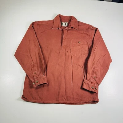 The Territory Ahead Vintage Shirt Red 1/4 Button Men’s Size Large - Image 1 of 4
