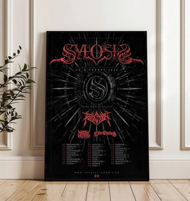 Sylosis UK And Europe Tour 2026 Schedule Tour Poster Concert Music Wall Decor - Image 1 of 4