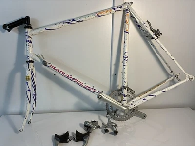 Vintage 90’s schwinn paramount PDG Series 5 (24.5”) White With Paint Splatter - Image 1 of 4