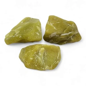 Healerite Serpentine Tumbled Stones 96.4 grams. 3 piece lot - Picture 1 of 1