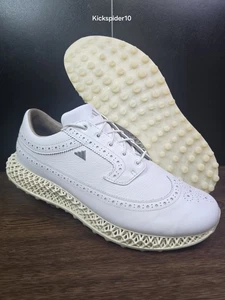 Zapatos de golf Adidas MC87 4D de cuero para hombre talla 10 blancos sin clavos impermeables ID0225 - Imagen 1 de 9