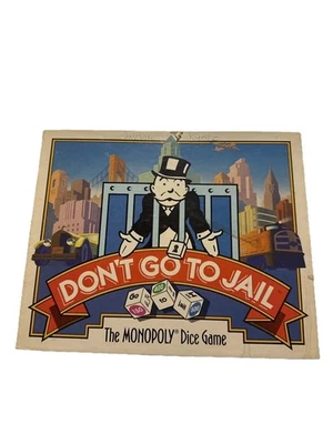 1991 Monopoly Don’t Go To Jail Dice Game By Parker Brothers Replacement Parts - Image 1 of 4