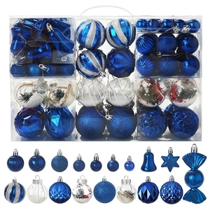 ILLUMINEW 111-Pack Christmas Balls Ornaments,Assorted Shatterproof Christmas ... - Picture 1 of 6