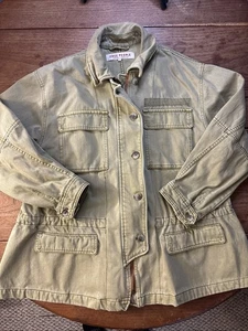 Free People Seize The Day Military Oversized Peplum Jacket Size M - Picture 1 of 19