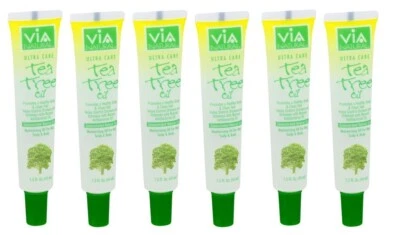 Aceite de árbol de té VIA Natural Ultra Care 1,5 oz. Paquete de 6 tubos para cabello cuero cabelludo y cuerpo Foto 1 de 4