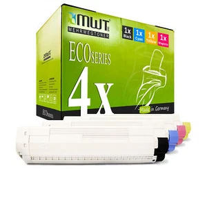 4x MWT ECO Toner für OKI MC-853-dnv MC-873-dn MC-873-dnct MC-873-dnc MC-853-dnct - Bild 1 von 3