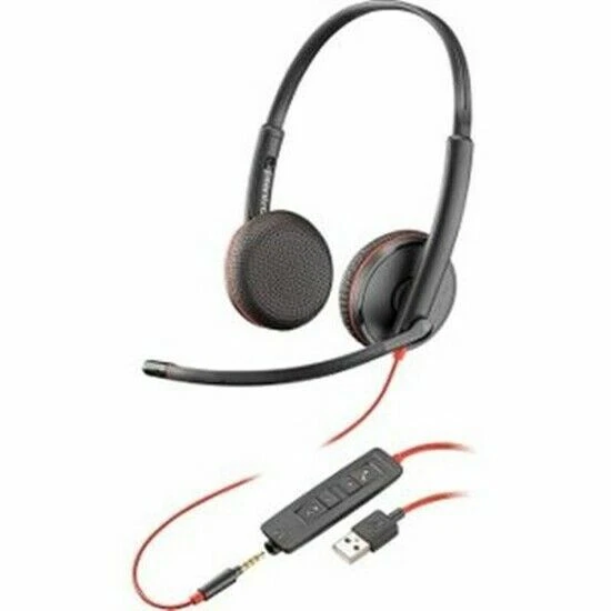 Plantronics C3225A Black Headband Headsets