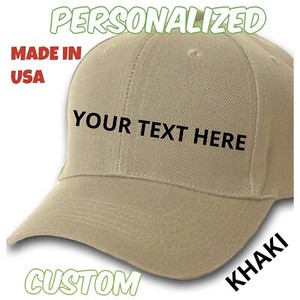 Beige Customized \u0026 Personalized Hats 