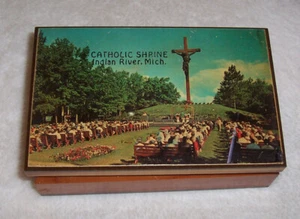 Vintage Catholic Shrine - Indian River, Michigan Knick Knack/Jewelry Box - Picture 1 of 5