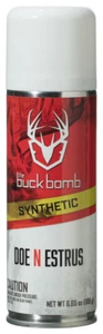 2 Two Buck Bomb Aerosol Synthetic Doe N Estrus 6.65 oz Hunting Scrape FREE SHIP! - Picture 1 of 2