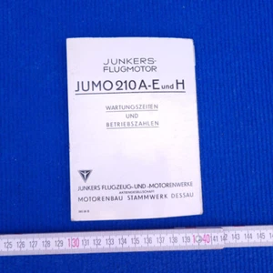 original Kurz-Betriebsanleitung JUNKERS-FLUGMOTOR JUMO210A-E und H Luftwaffe ww2 - Bild 1 von 4