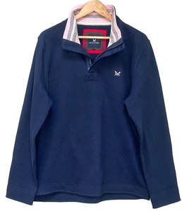 Sudadera de piqué, jersey, camisa de rugby, azul marino M-XL Crew Clothing para hombre - Imagen 1 de 26