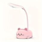 Pink Adjustable USB LED Table Light Rechargeable Cute Cat Lamp Hobby Kids Night