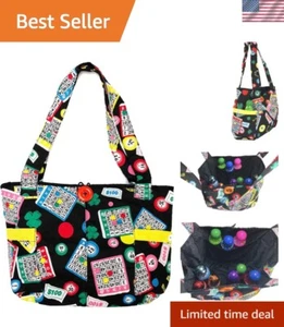 Modische gesteppte Bingo Tasche mit einer großen und drei kleinen Innentaschen - Bild 1 von 6