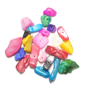 Cuentas de nácar pepitas abstractas 5-25mm 40-50 piezas espaciador diseño nenad N006 - Imagen 1 de 8