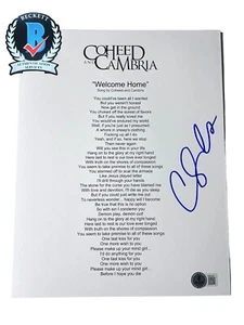 HOJA DE LETRAS DE BIENVENIDA FIRMADA POR CLAUDIO SANCHEZ BAS BM35442 - Imagen 1 de 4