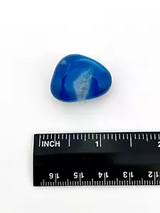 Piedra lisa de ágata azul natural - 48,70 quilates - Imagen 1 de 2