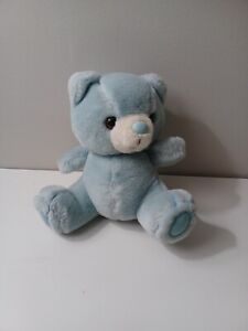 russ berrie 838 blue bear lovey plush stuffed Animal