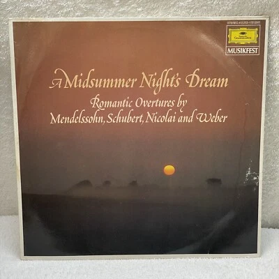 A Midsummer Night's Dream. Romantic Overtures By Mendelssohn, Schubert Vinyl LP - Image 1 of 3