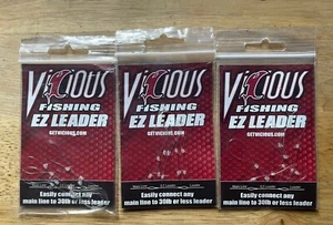Vicious Fishing EZ Leaders Total 15 Leader Connectors 3pks - Picture 1 of 3