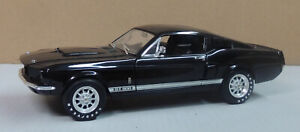 BLACK 1967 FORD SHELBY GT500 MUSTANG ERTL 1:18 SCALE DIECAST METAL MODEL CAR