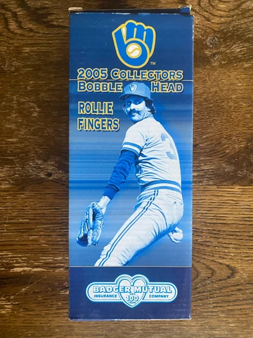 2005 Milwaukee Brewers Rollie Fingers Bobblehead Badger Team Issue NICE! Cover